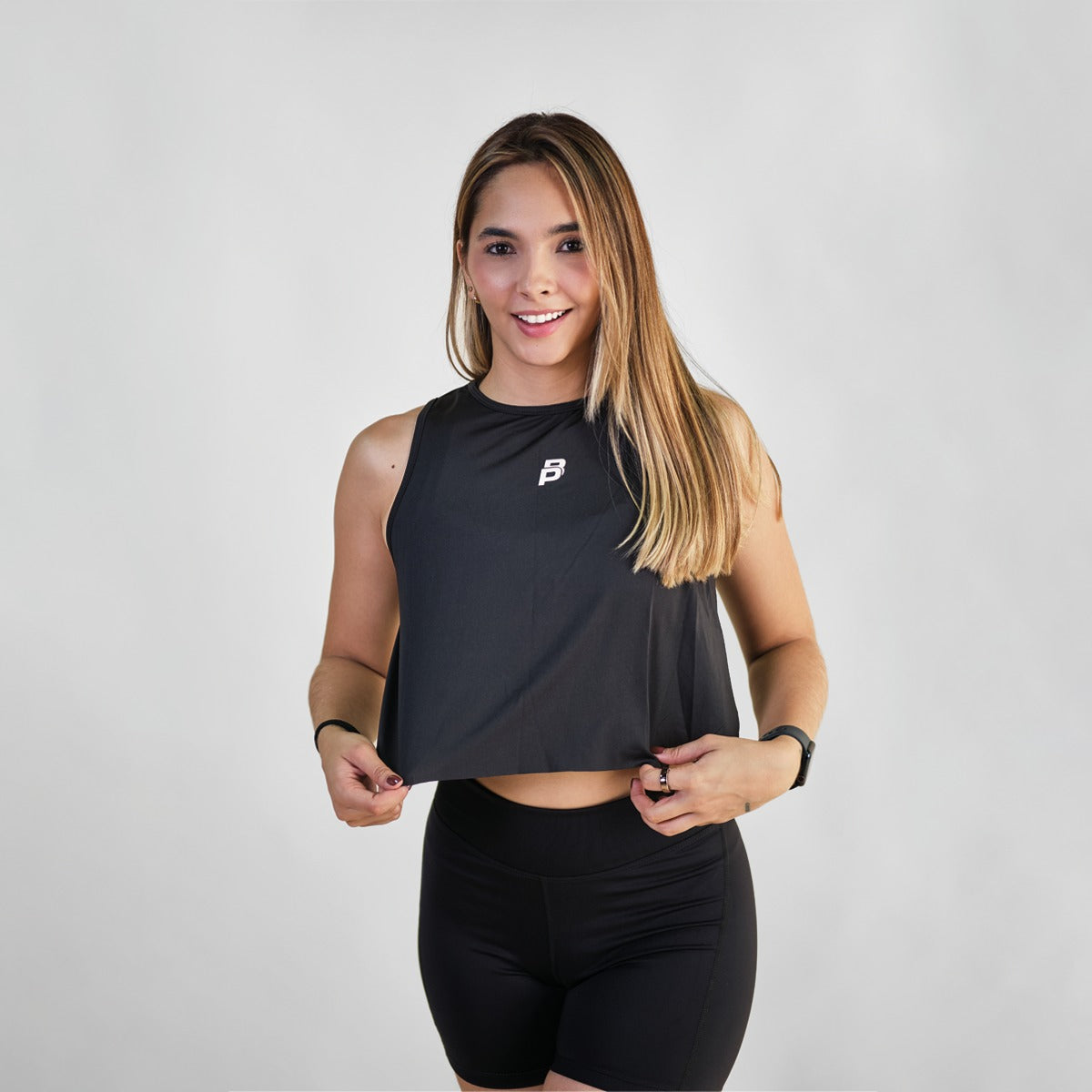 True Camiseta Manga Sisa Negra