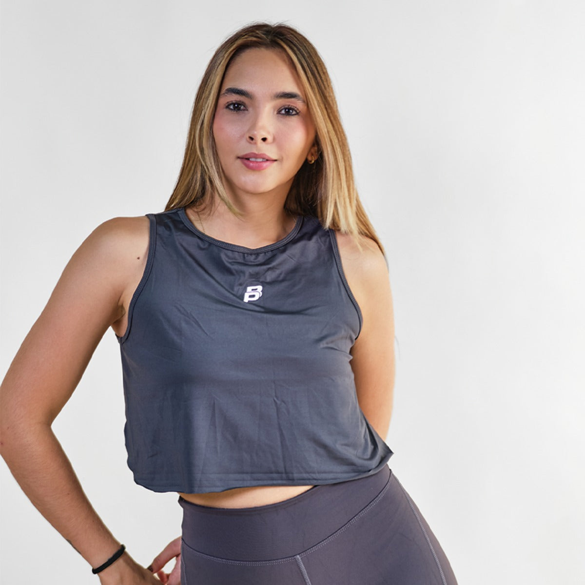 True Camiseta Manga Sisa Gris Claro