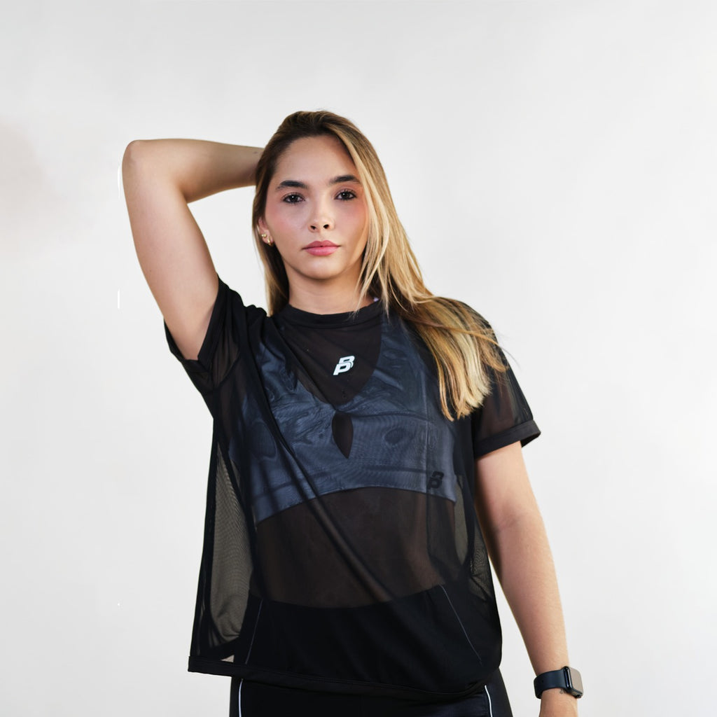 Glow - Camiseta Malla Oversize