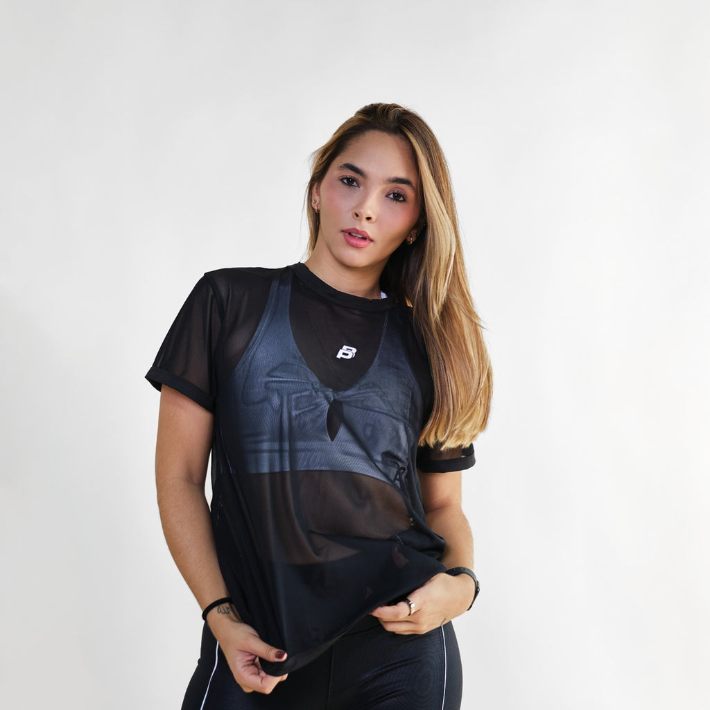 Glow - Camiseta Malla Oversize