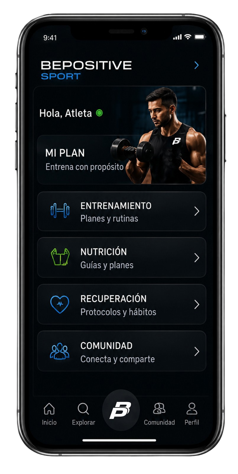 Aplicación BePositive Sport